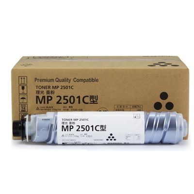Probenbestellung zur Prüfung der Ricoh MP2501C schwarzen Tonerpatrone für MP2014 MP2001 MP2501 Kopierer
